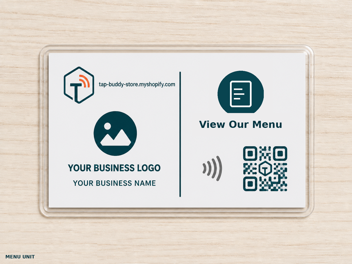 Menu Card Unit-8.5 cms * 5.5 cms
